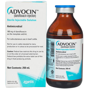 Buy ADVOCIN (Danofloxacin Injection), 250 ML